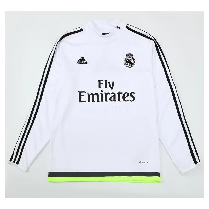 Sudadera Retro Real Madrid Blanca 15-16