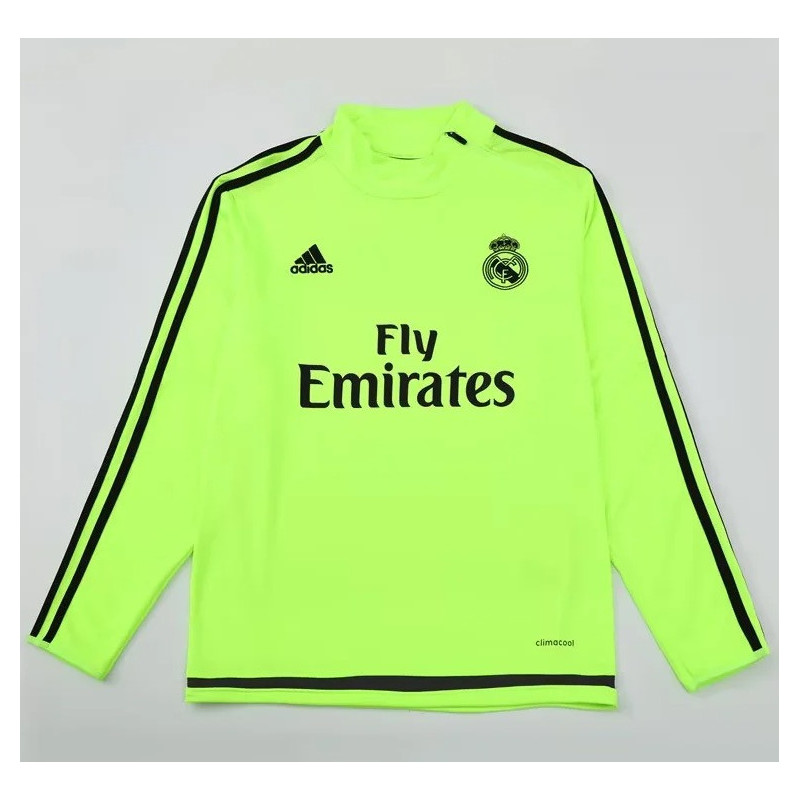 Sudadera Retro Real Madrid Verde 15-16