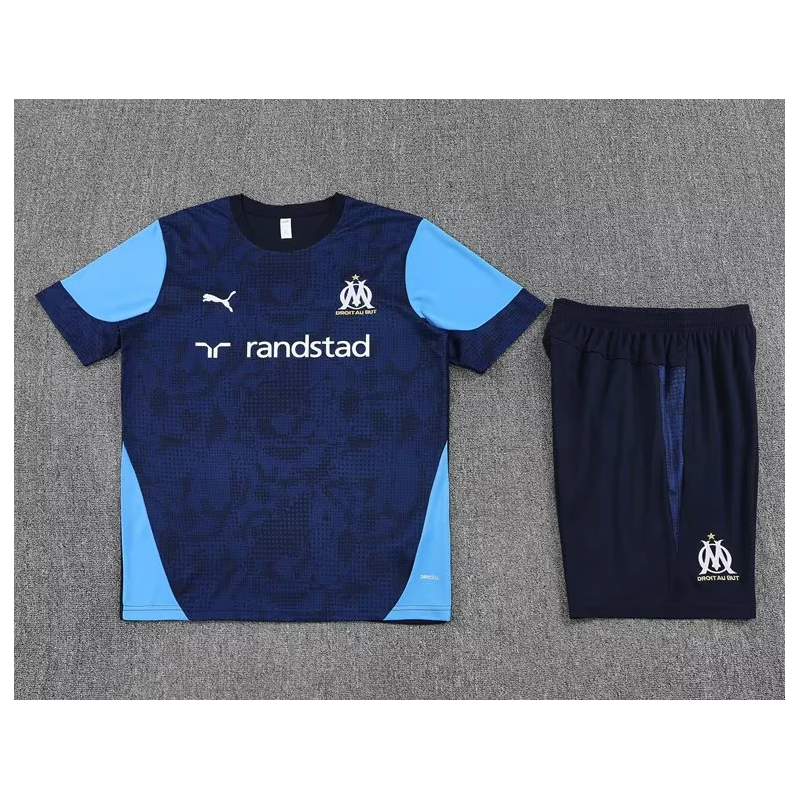 Kit Entrenamiento Olympique Marsella Azul Oscuro 25-26