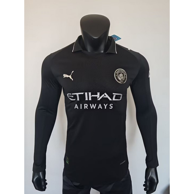 Manchester City Manga Larga Player Version Visitante 25-26
