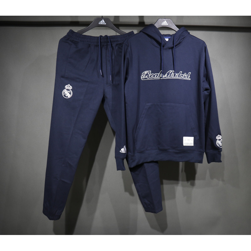 Real Madrid Chandal Capucha Azul Oscuro 25-26