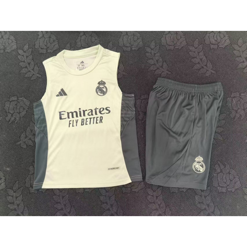 Kit Entrenamiento Real Madrid Sin Mangas Amarillo 25-26