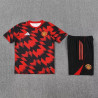 Kit Entrenamiento Manchester United Rojo Negro 25-26