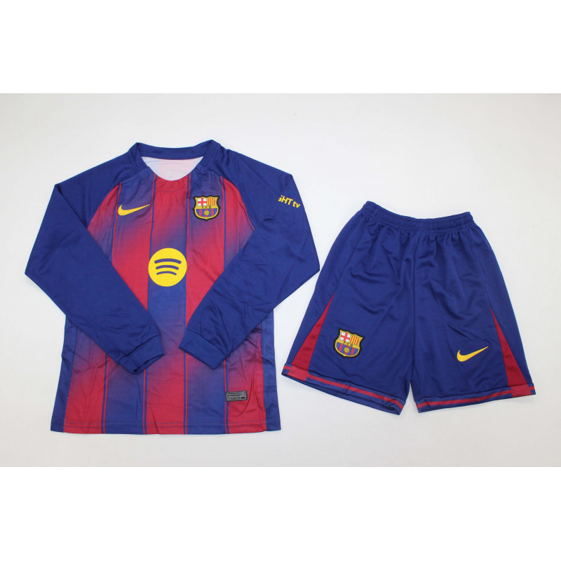 Barcelona KIT NIÑO Manga Larga Local 25-26
