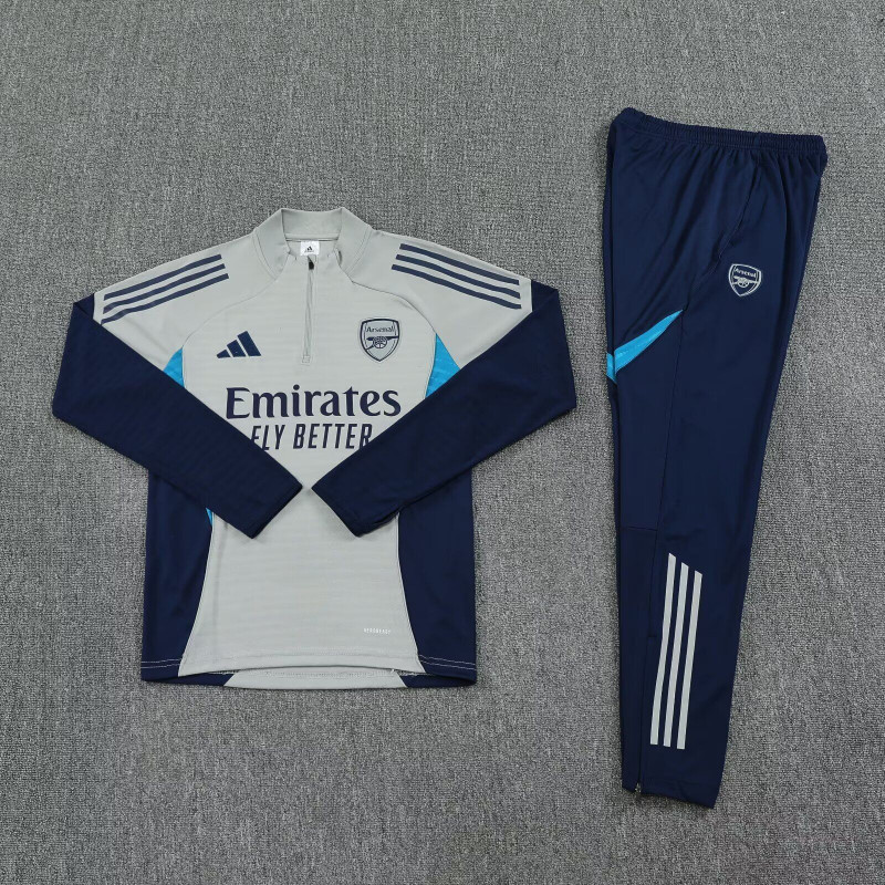 Arsenal Chandal Entrenamiento Gris Azul 25-26