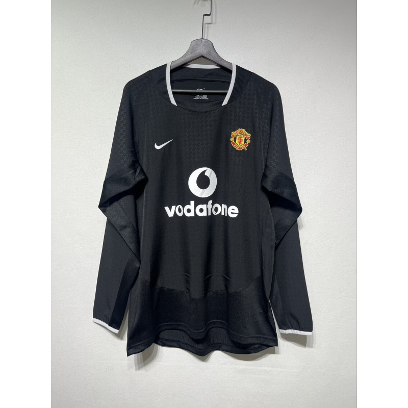 Manchester United Retro Manga Larga Visitante 03-04