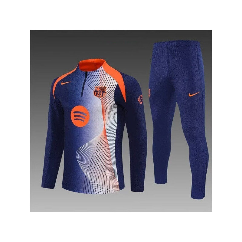 Chandal Entrenamiento Niño Barcelona Azul Naranja 25-26