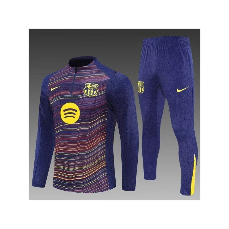 Chandal Entrenamiento Niño Barcelona Azul Lineas 25-26