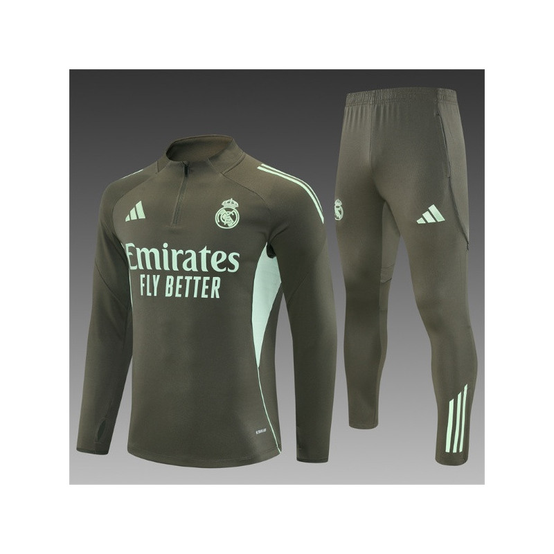 Chandal Entrenamiento Niño Real Madrid Verde Oscuro 25-26
