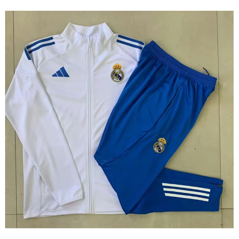 Chandal Niño Real Madrid Blanco Azul 25-26