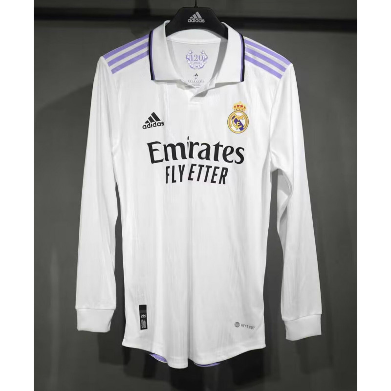 Real Madrid Retro Player Version Manga Larga Local 22-23