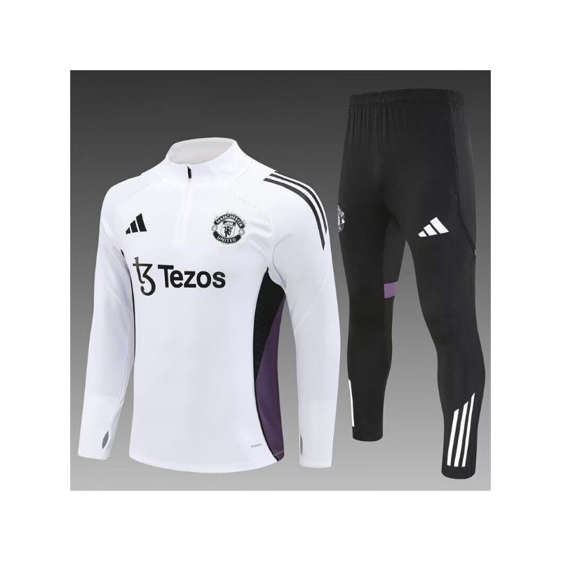 Chandal Niño Entrenamiento Manchester United Blanco 25-26