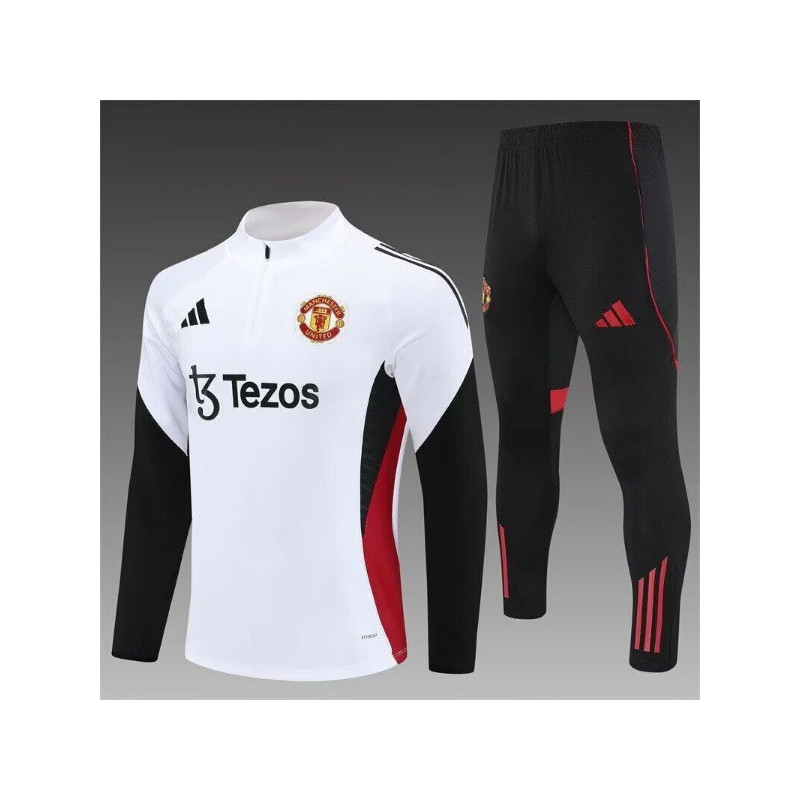 Chandal Niño Entrenamiento Manchester United Blanco Negro 25-26