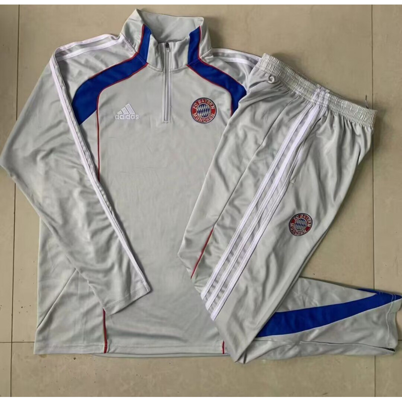 Chandal Niño Entrenamiento Bayern Munich Gris Retro 25-26