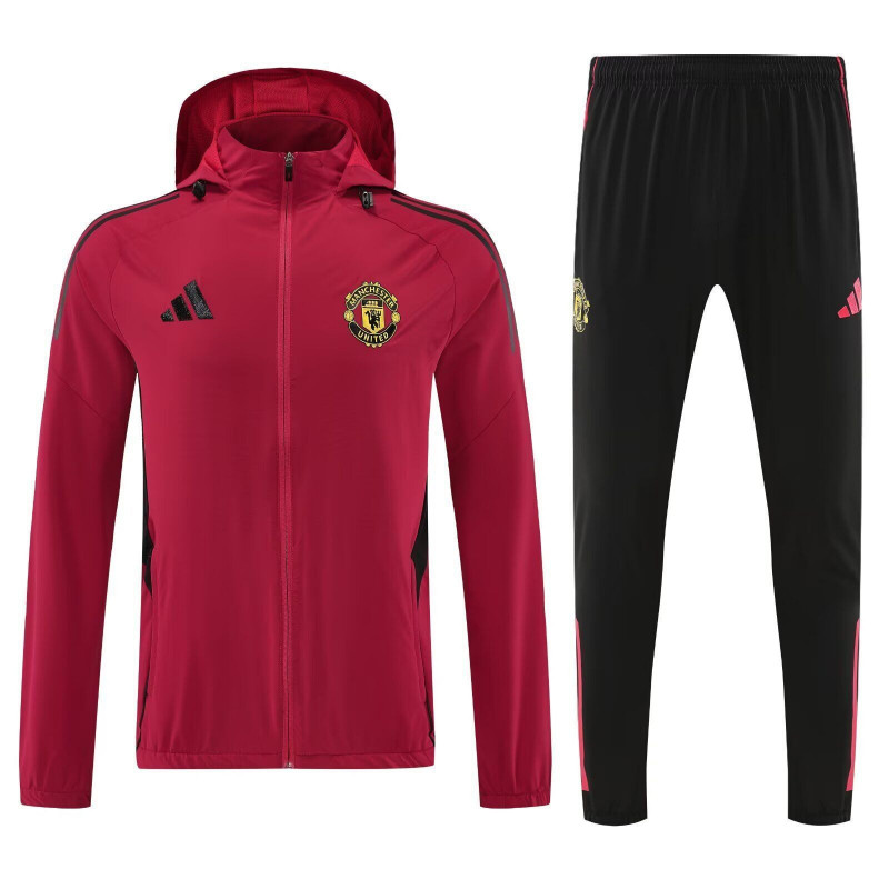 Manchester United Chandal Con Capucha Rojo 25-26