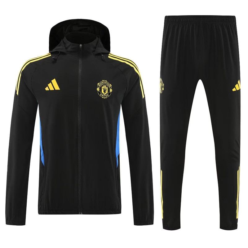 Manchester United Chandal Con Capucha Negro 25-26