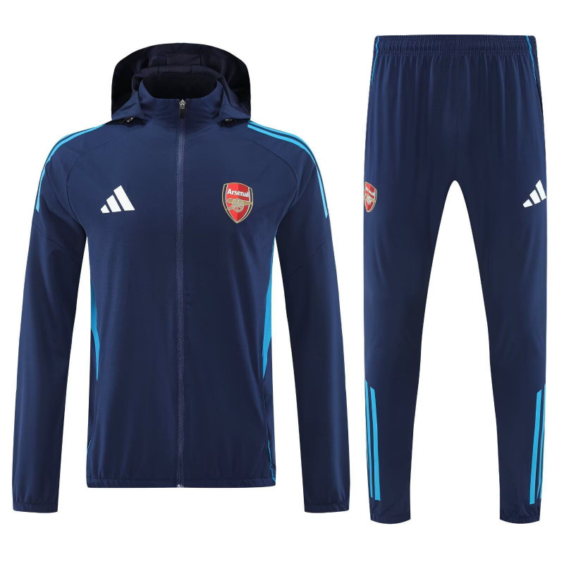 Arsenal Chandal Con Capucha Azul Oscuro 25-26
