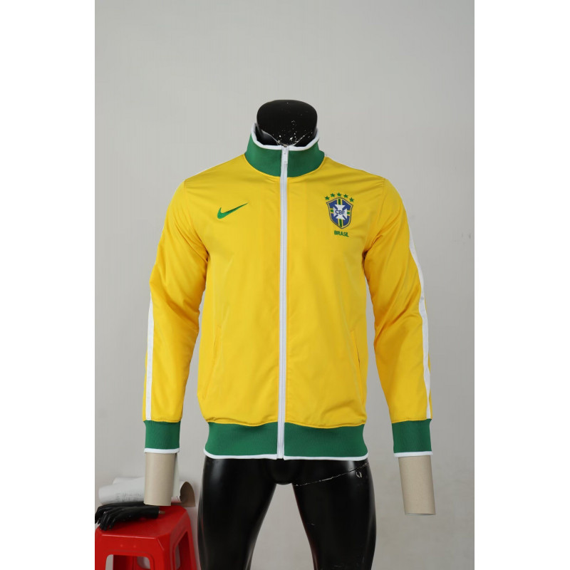 Brasil Cortavientos Retro Amarillo 2010