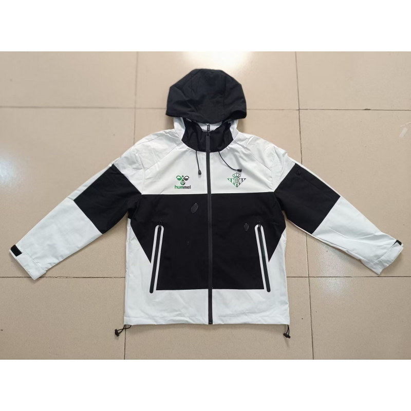 Real Betis Cortavientos Negro Blanco 25-26