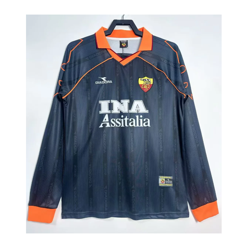 Roma Retro Manga Larga Visitante 99-00