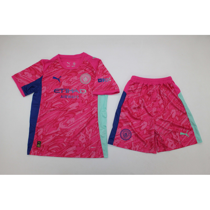 Manchester City KIT NIÑO Portero Rosa 25-26