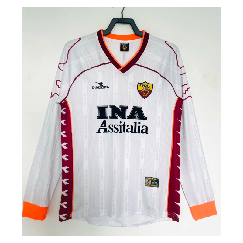 Roma Retro Manga Larga Visitante 99-00
