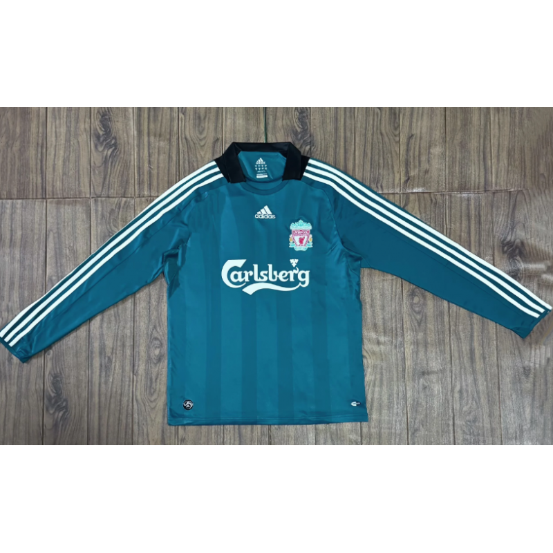 Liverpool Retro Manga Larga Visitante 08-09