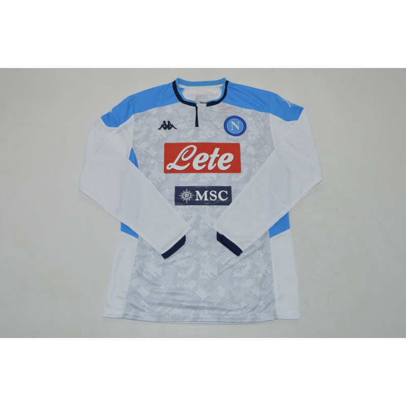 Napoles Retro Manga Larga Visitante 19-20