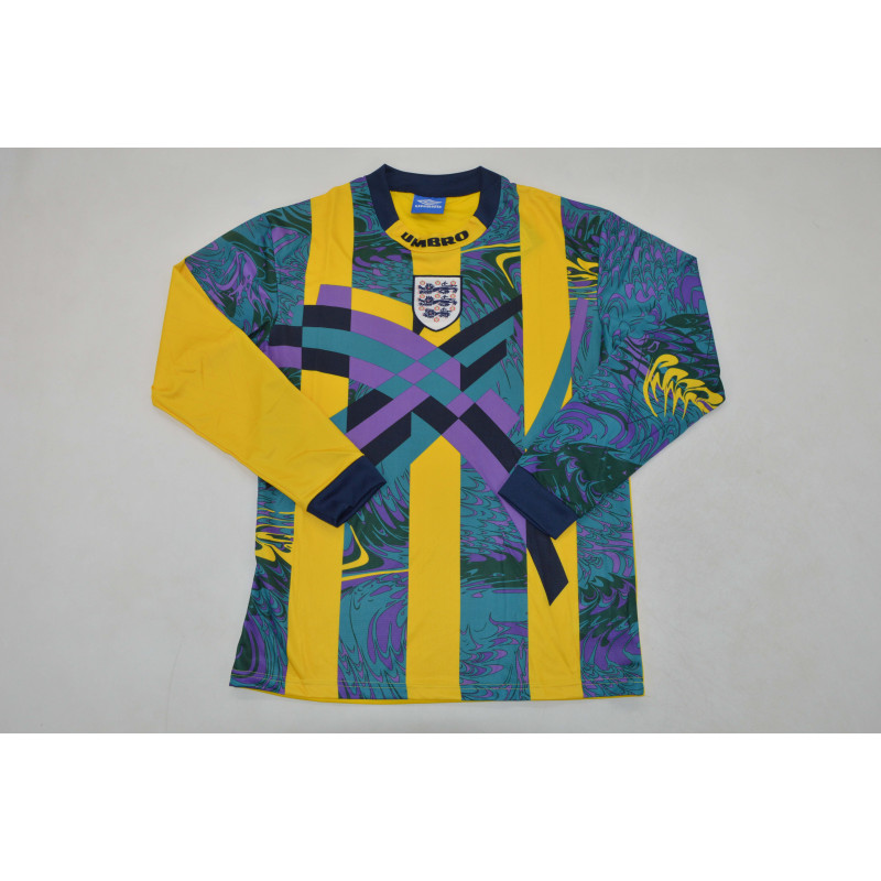 Inglaterra Retro Manga Larga Portero 1995