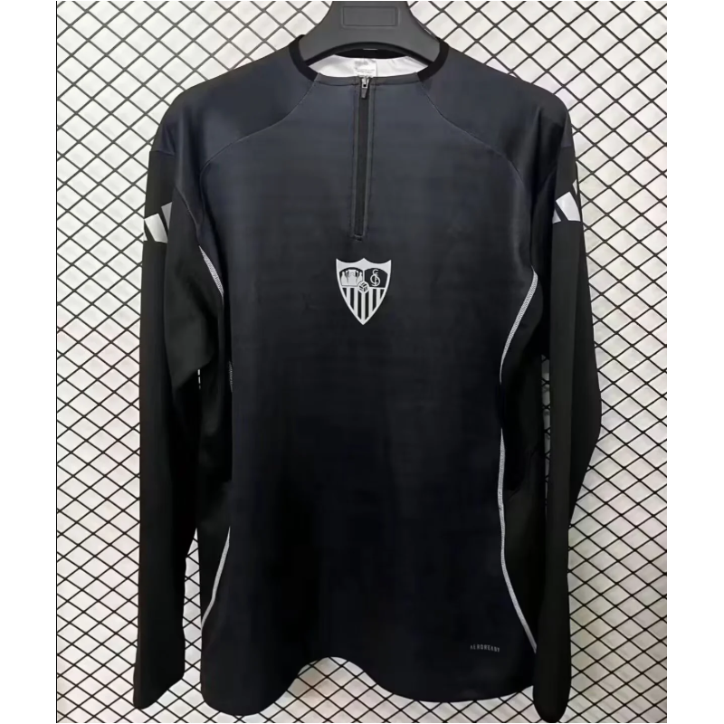 Sevilla Sudadera Entrenamiento Negra 25-26