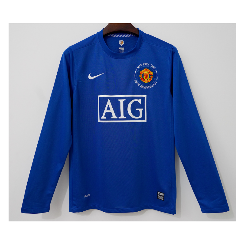 Manchester United Retro Manga Tercera 40 Aniversario 08-09