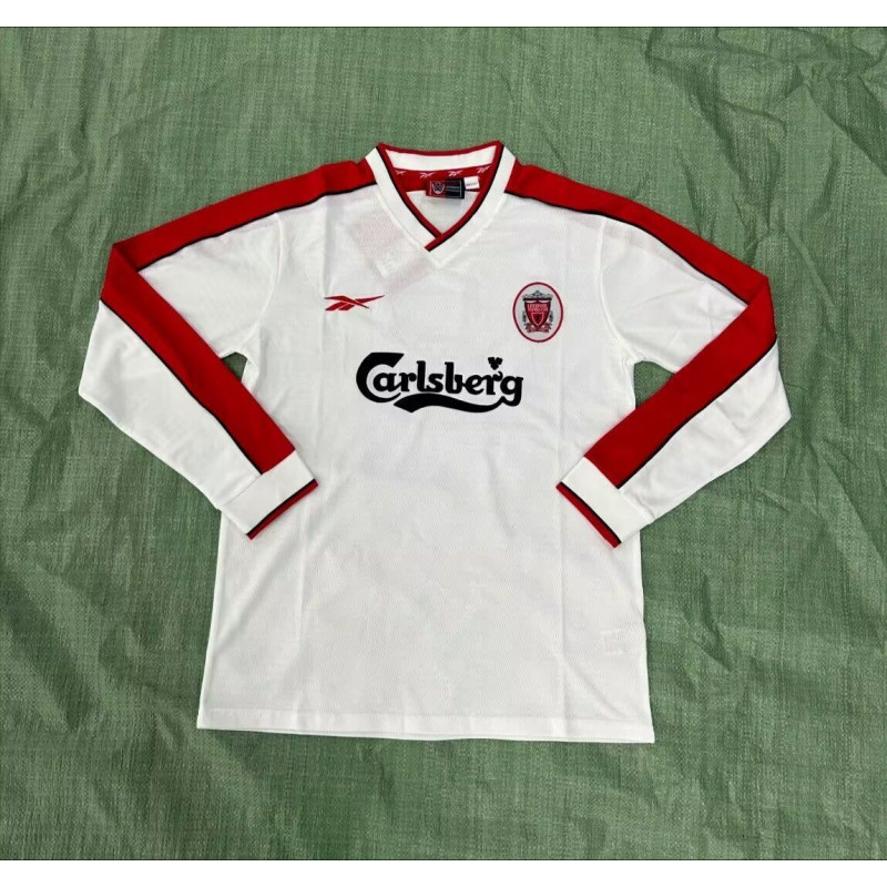 Liverpool Retro Manga Larga Visitante 98-99