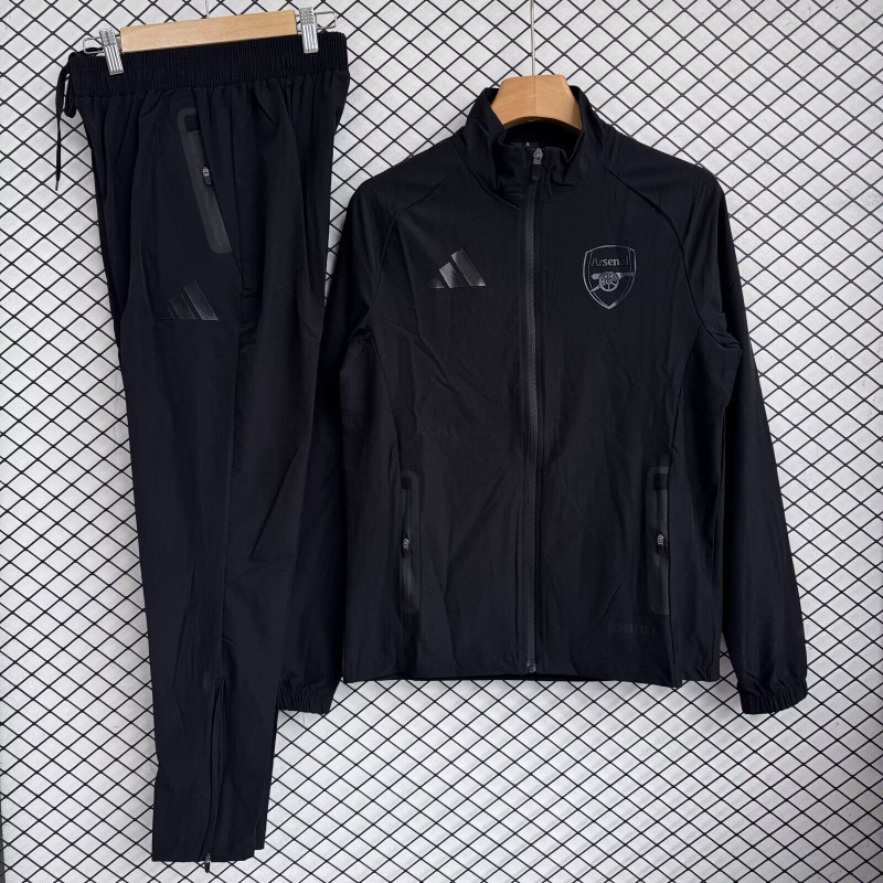 Arsenal Chandal Cortavientos Negro 25-26