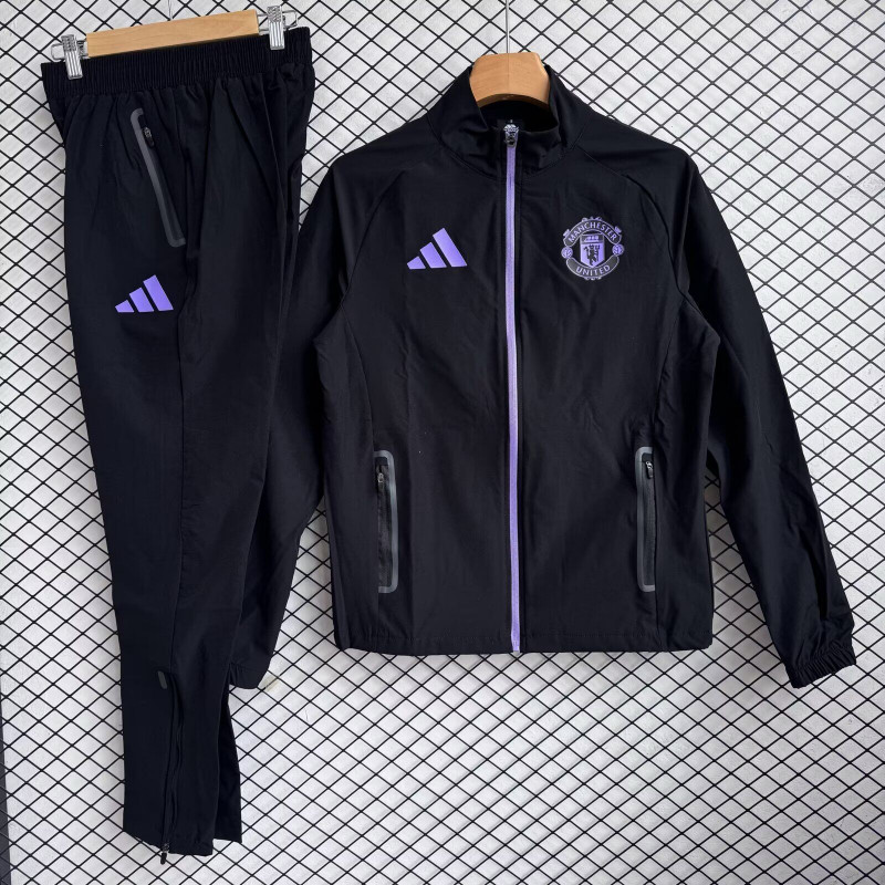 Manchester United Chandal Cortavientos Negro Morado 25-26