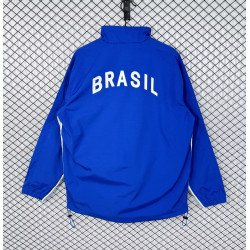 Brasil Cortavientos Retro Azul 98-99