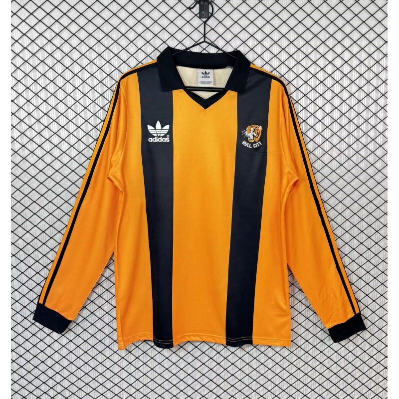 Hull City Retro Manga Larga Local 81-82