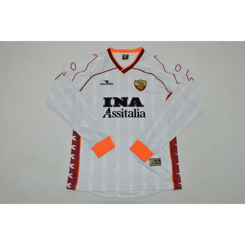 Roma Retro Manga Larga Visitante 99-00
