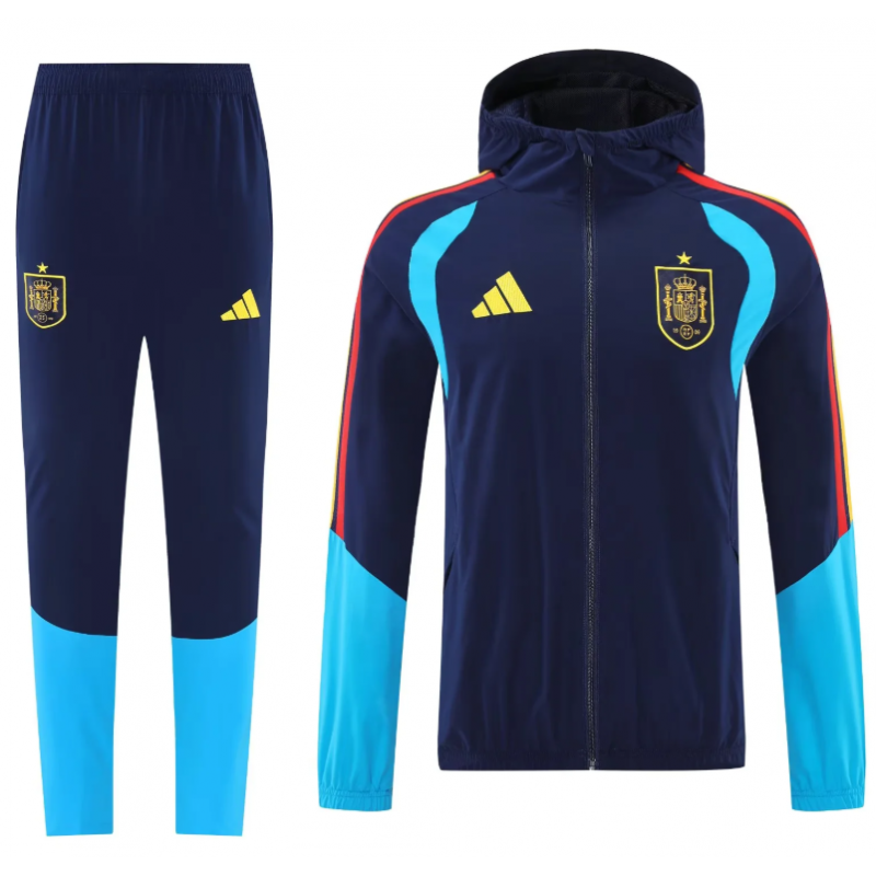 España Chandal Cortavientos Azul Oscuro 2026