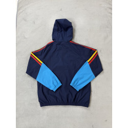 España Cortavientos Con Capucha Azul 2026
