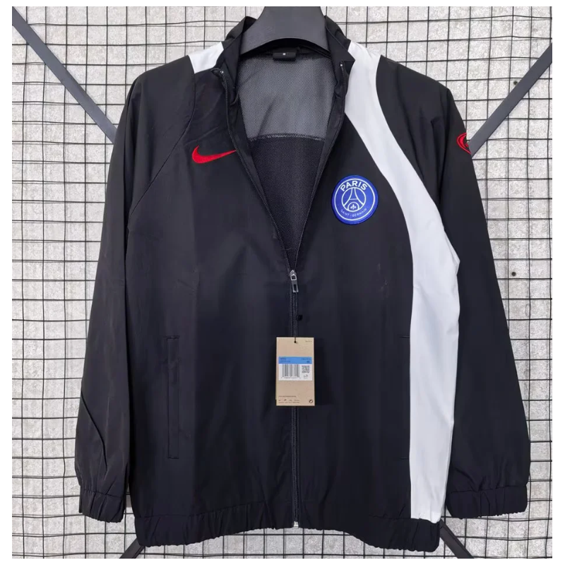 PSG Cortavientos Gris Negro 25-26