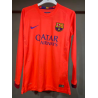 Barcelona Retro Manga Larga Player Version Visitante 14-15