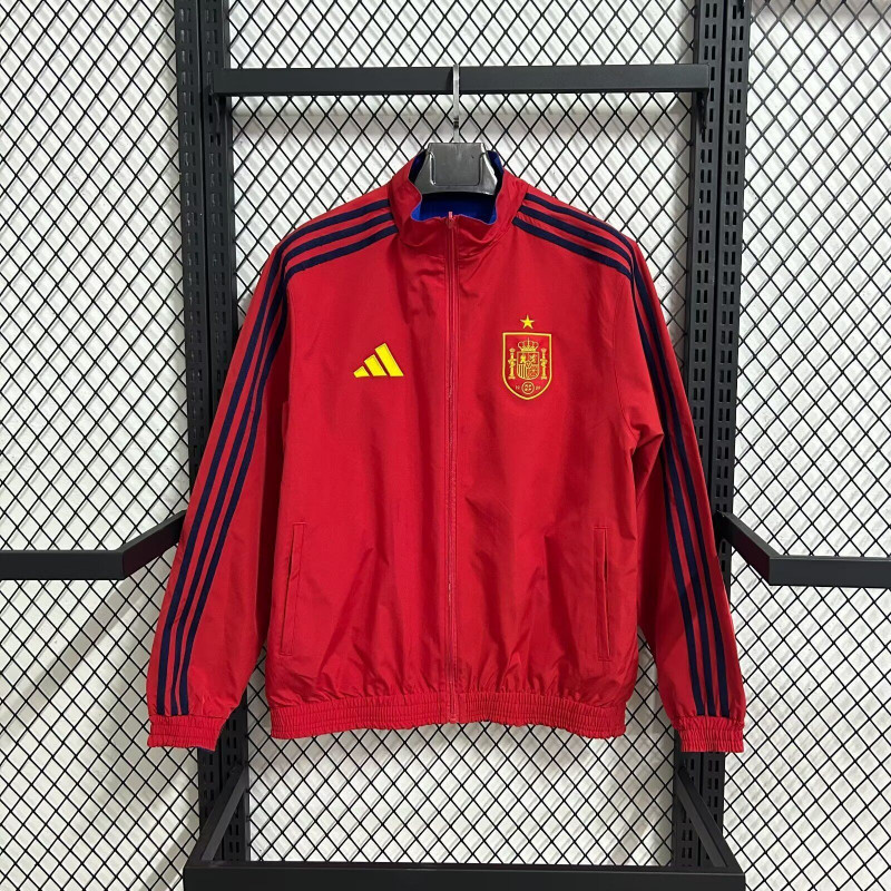 España Cortavientos Reversible Rojo Azul 2026