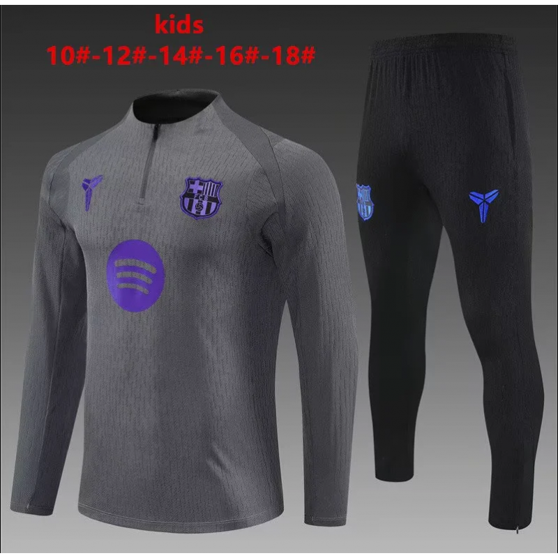 Chandal Niño Barcelona Entrenamiento Gris 25-26