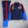 Colombia Chandal Cortavientos Azul Oscuro 2026
