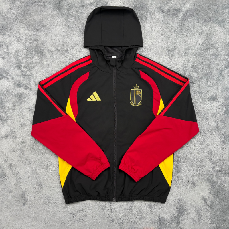 Belgica Cortavientos Rojo Negro 2026