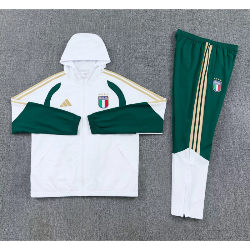 Italia Chandal Cortavientos Blanco 2026