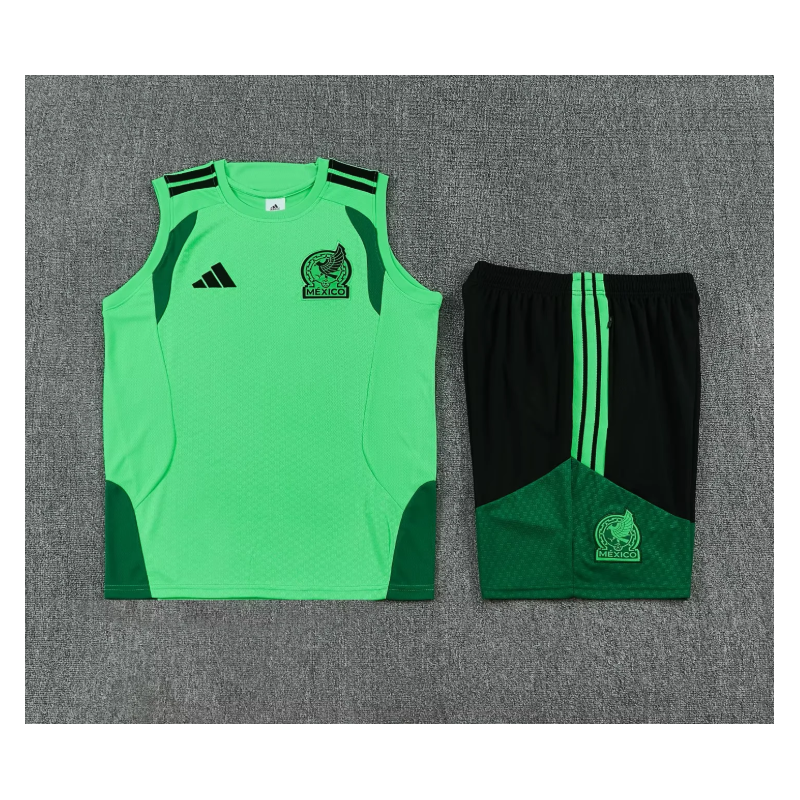 Kit Entrenamiento Mexico Sin Mangas Verde 25-26