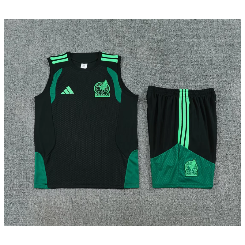 Kit Entrenamiento Mexico Sin Mangas Negro 2026