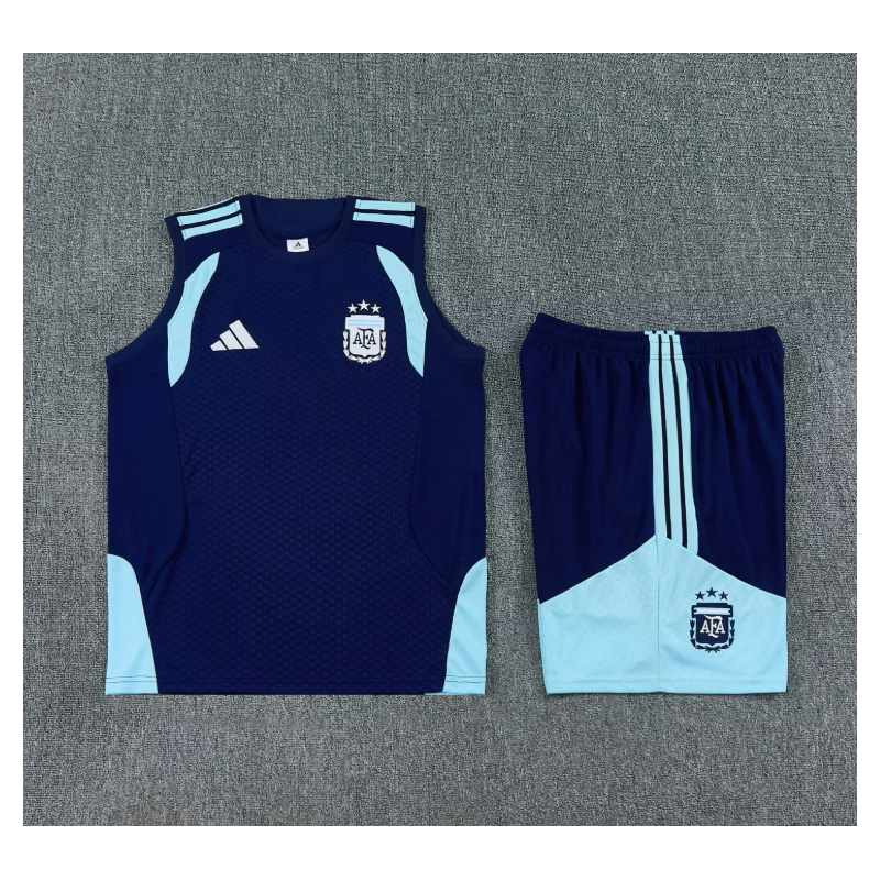 Kit Entrenamiento Argentina Sin Mangas Azul Oscuro 2026
