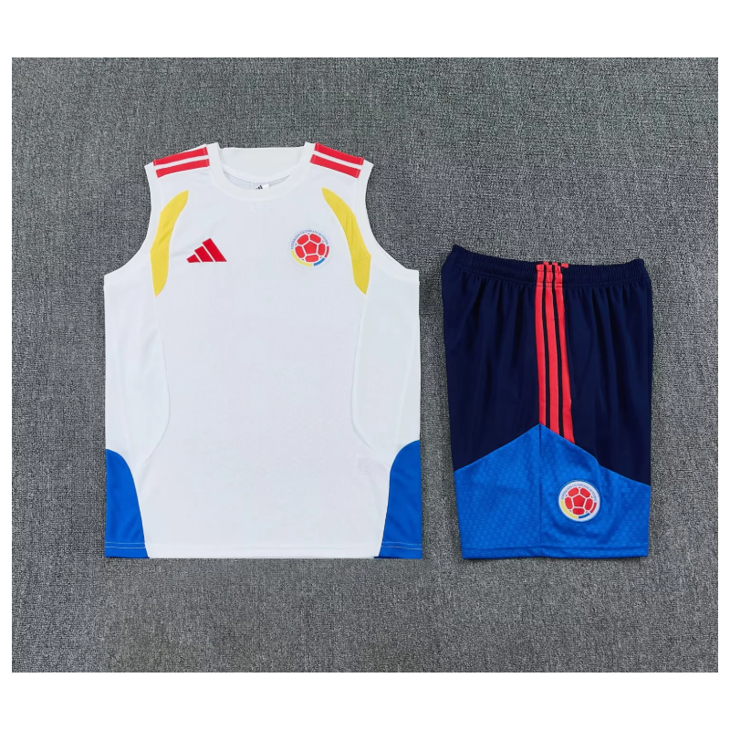 Kit Entrenamiento Colombia Sin Mangas Blanco 25-26